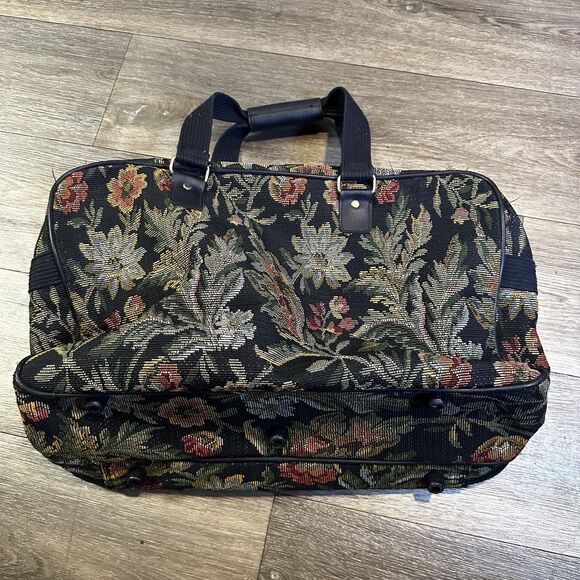 Adolfo Vintage Shoulder Bag And Carryon Tapestry Bag Set RARE - Picture 5 of 16